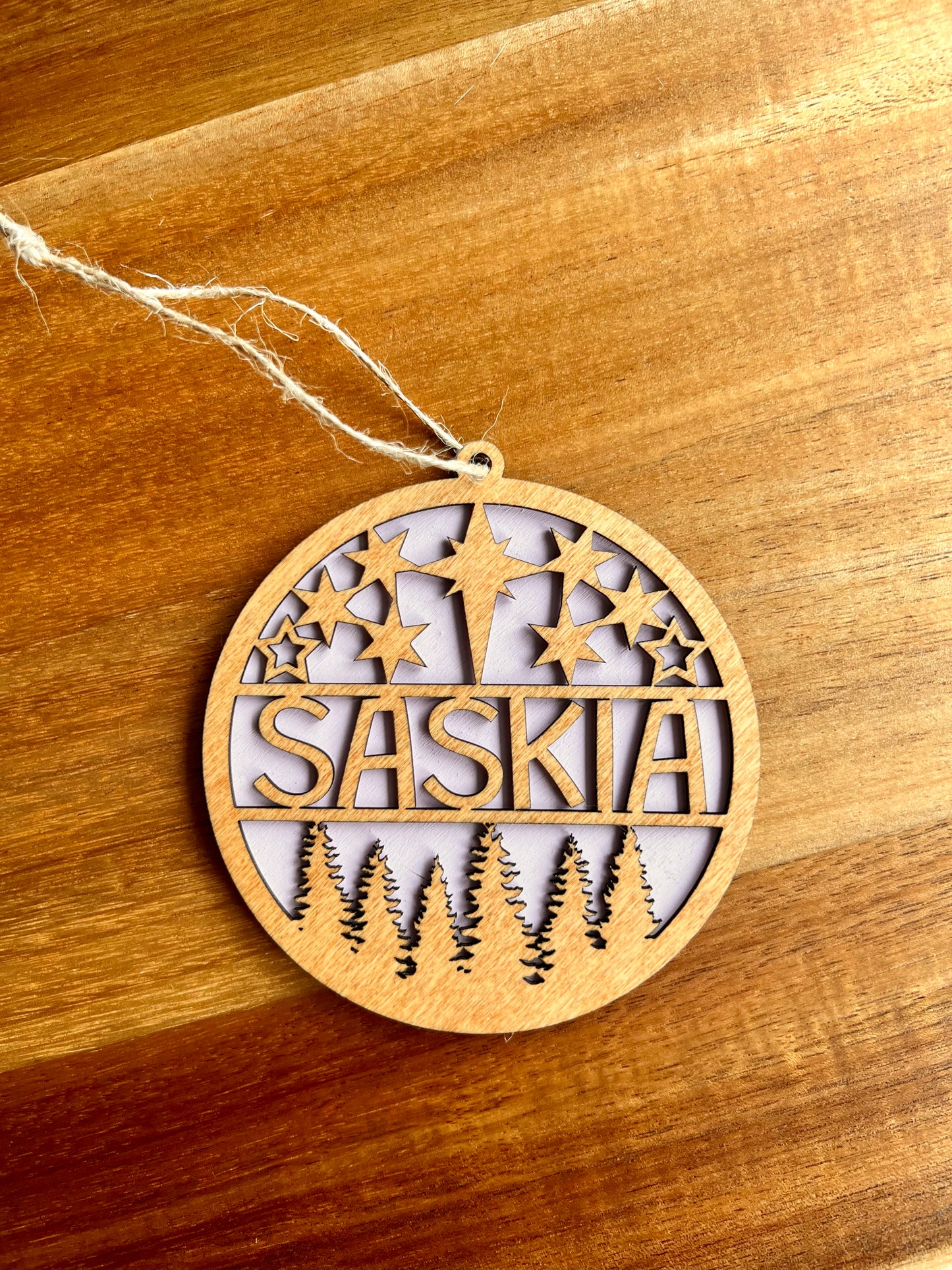 Personalised Christmas decoration - Layered