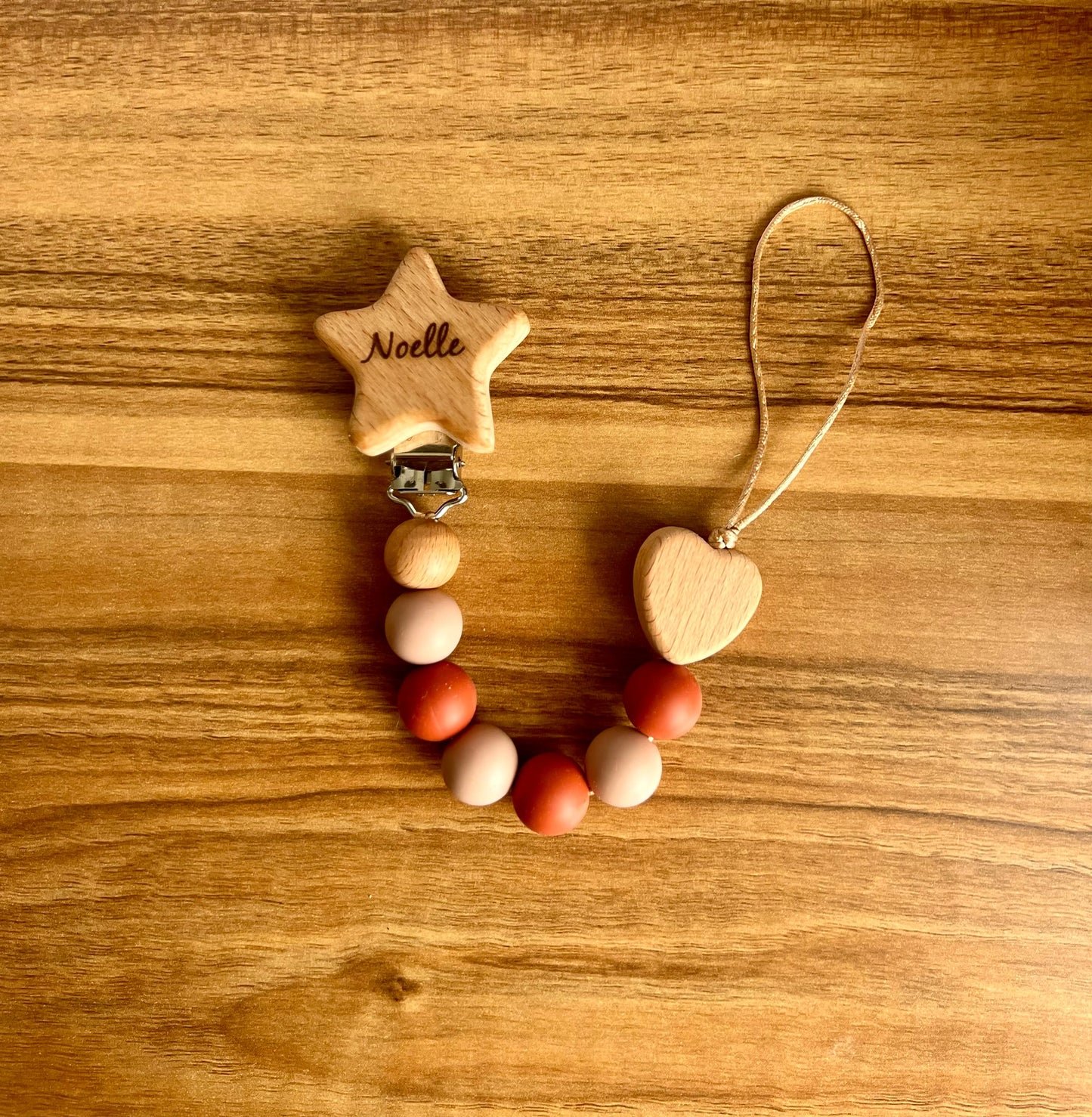Personalised dummy clip - Star