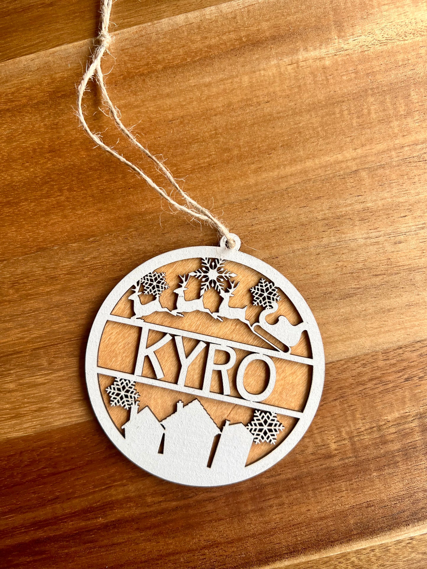 Personalised Christmas decoration - Layered