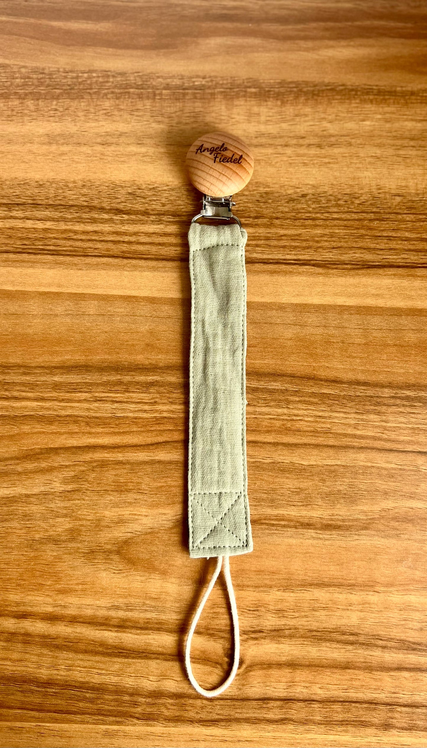 Personalised dummy clip - Cotton