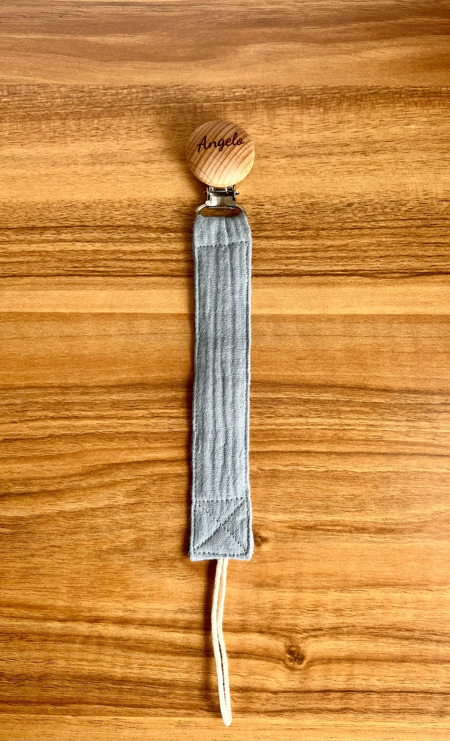 Personalised dummy clip - Cotton