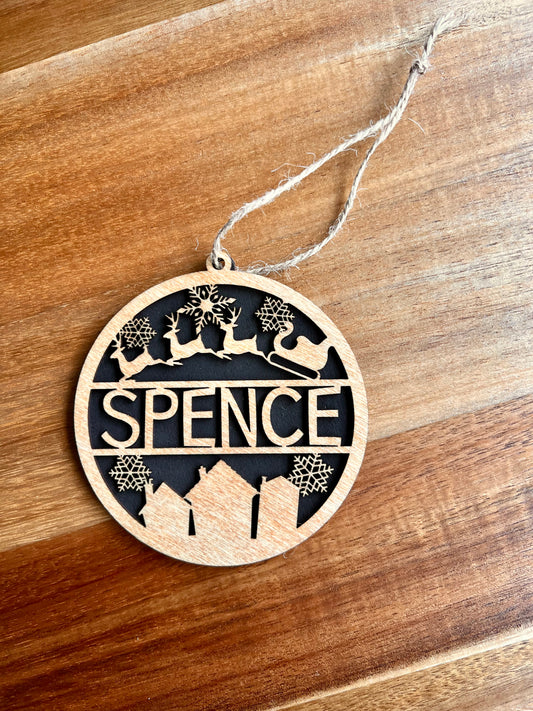 Personalised Christmas decoration - Layered