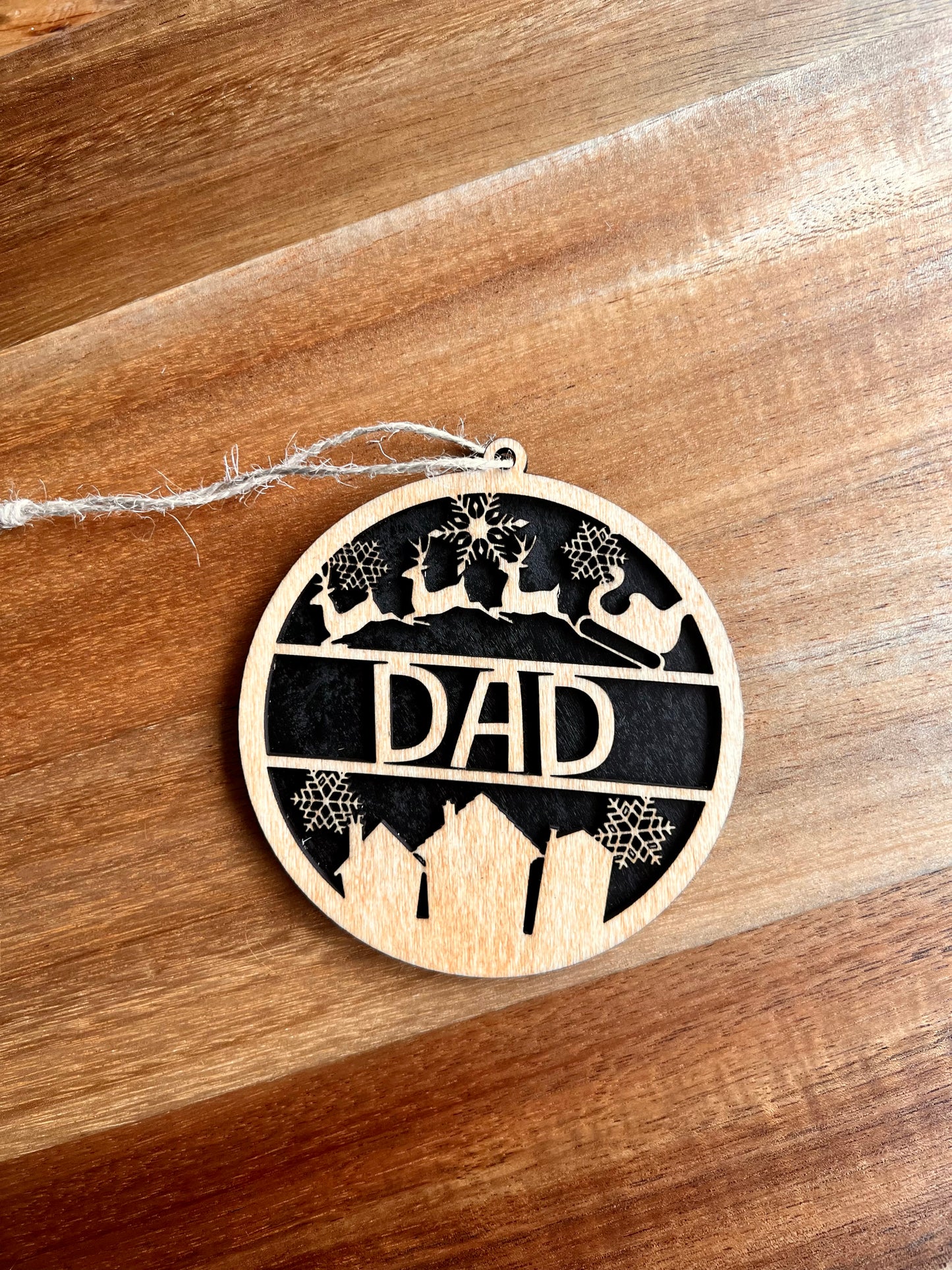 Personalised Christmas decoration - Layered