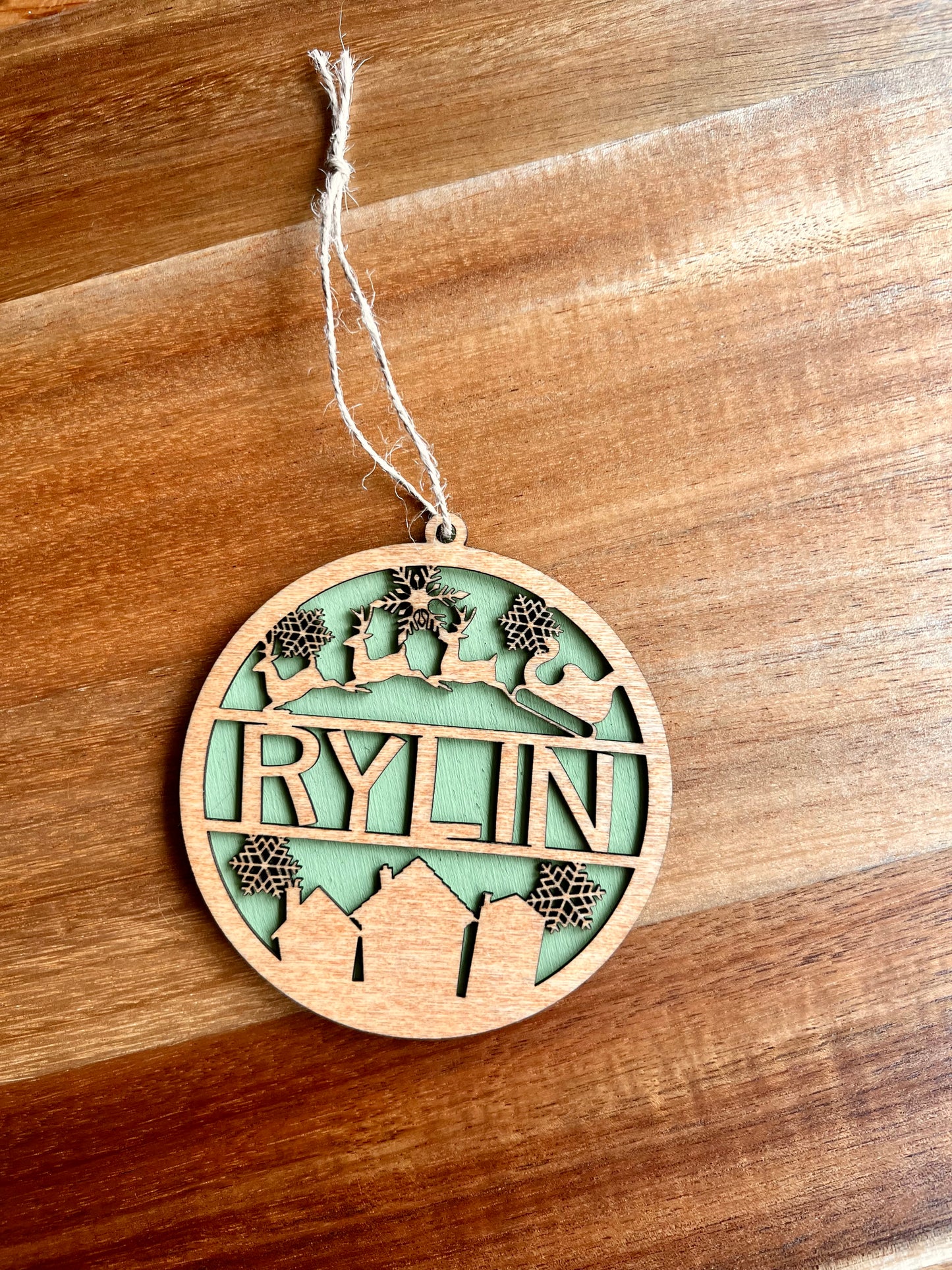 Personalised Christmas decoration - Layered