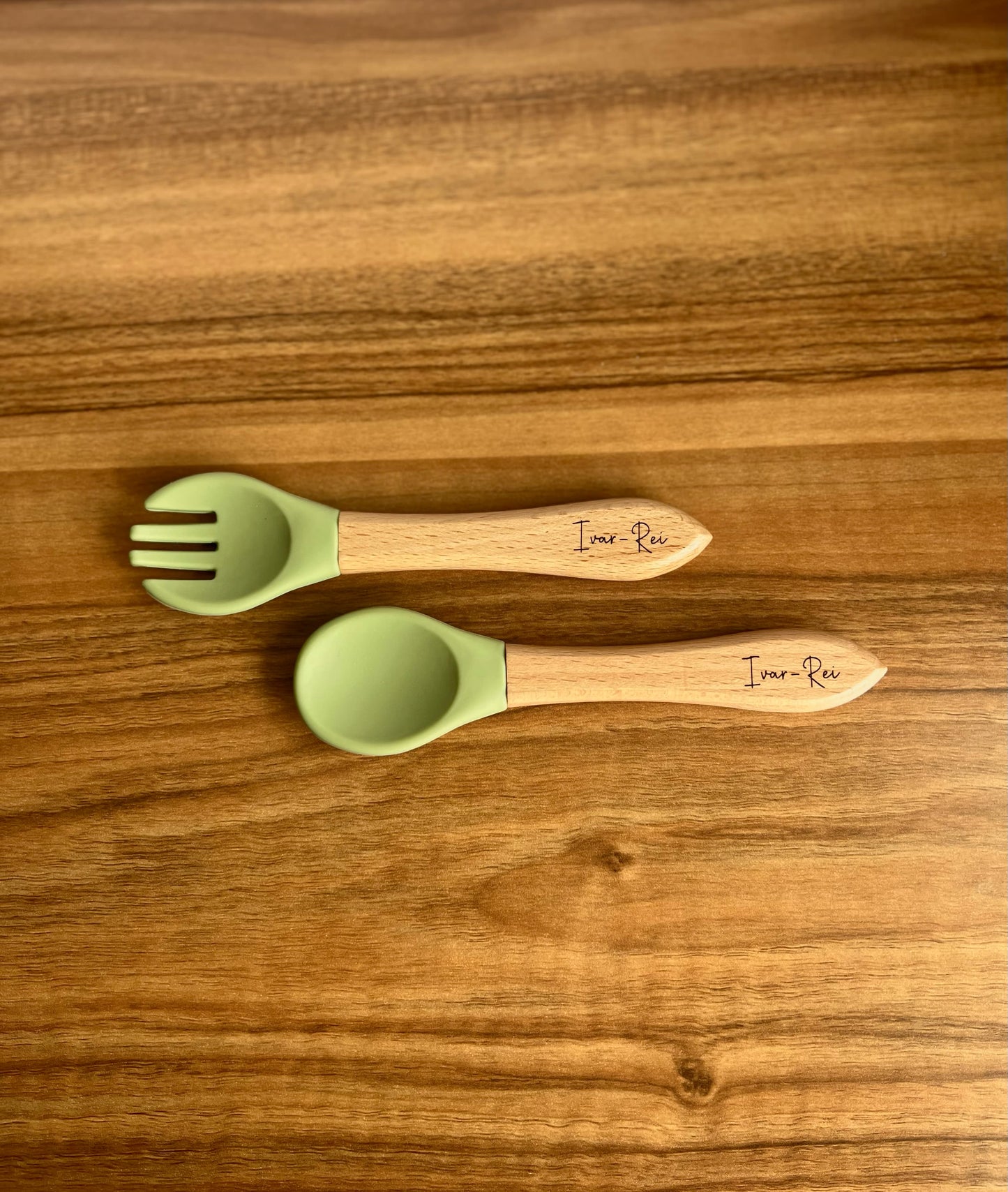 Personalised fork and spoon set