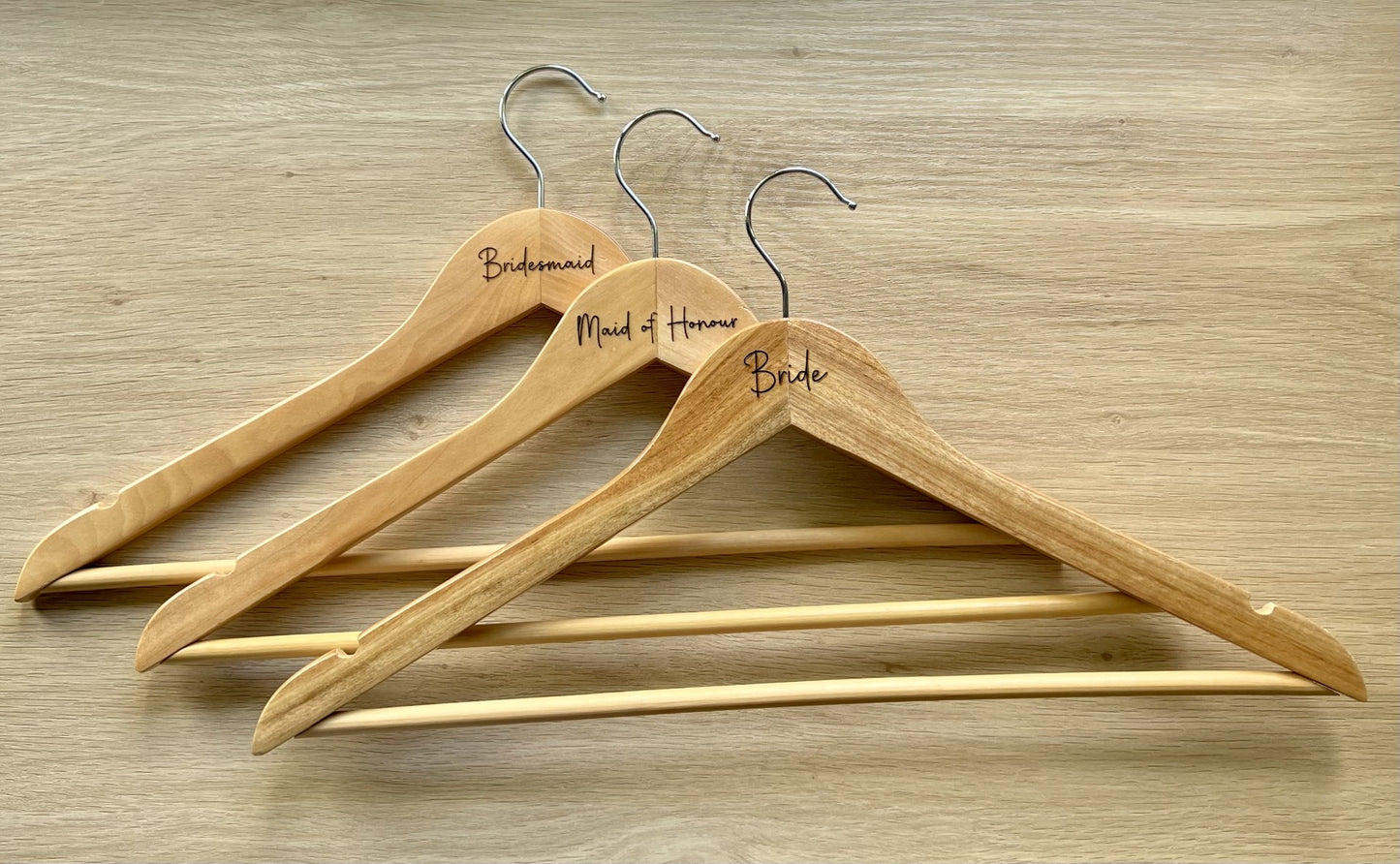 Personalised wedding hangers