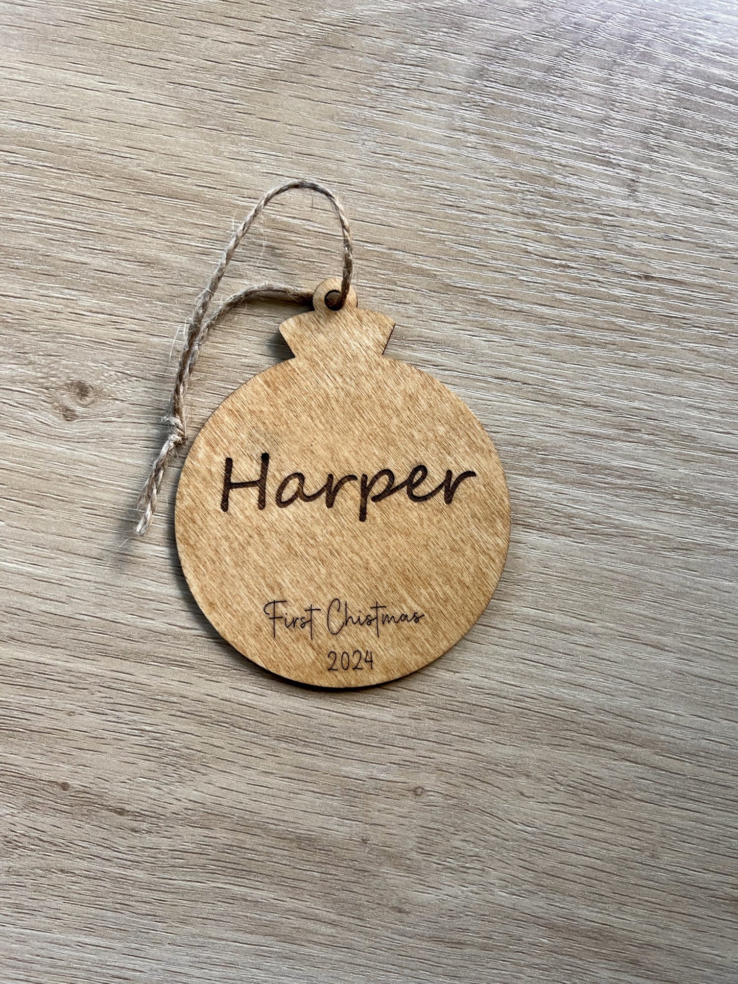 Personalised Christmas decoration