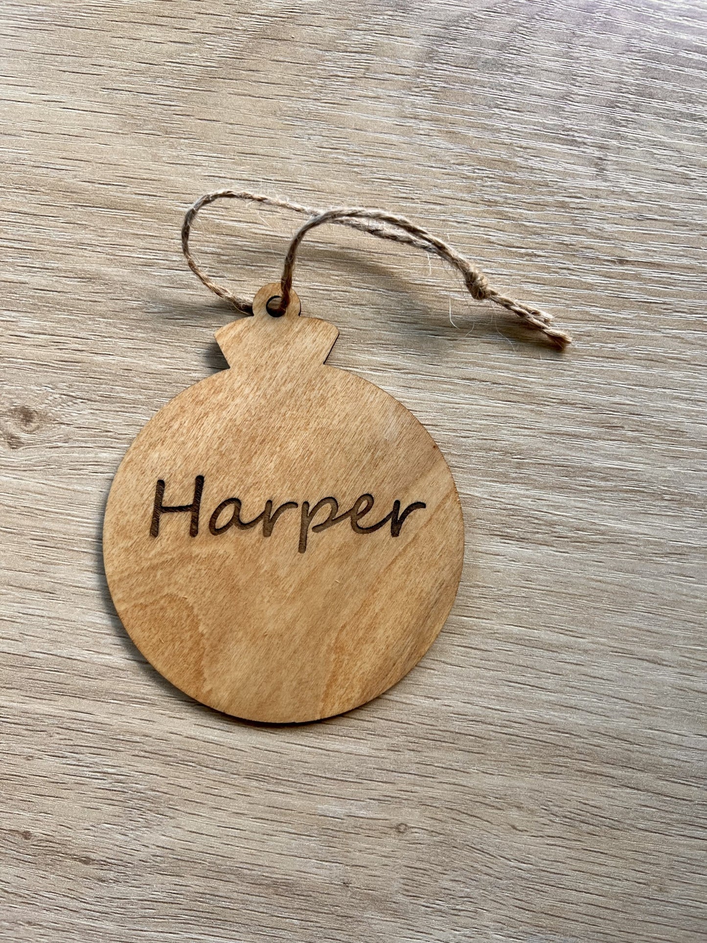 Personalised Christmas decoration