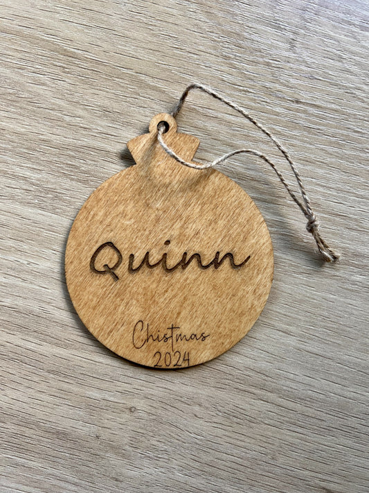 Personalised Christmas decoration
